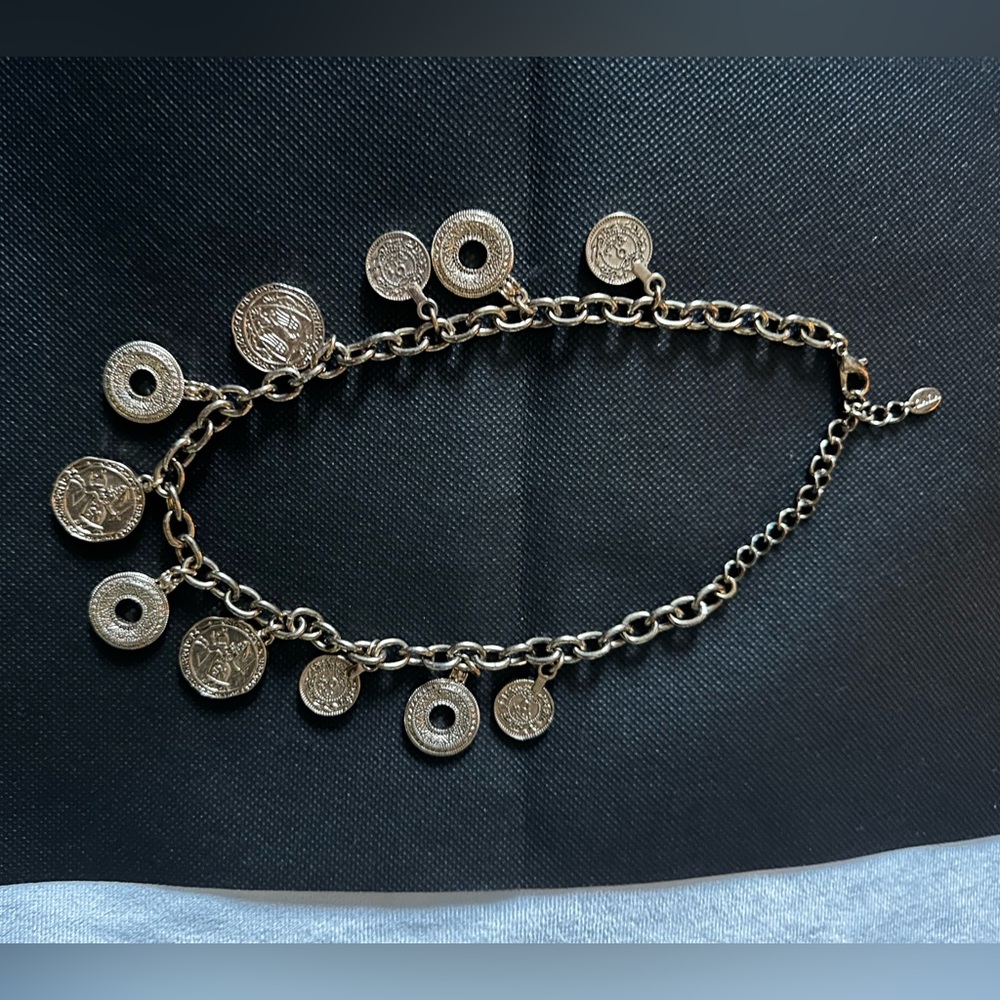 COPY - ZARA Women Gold Tone Charm Necklace - Picture 4 of 15